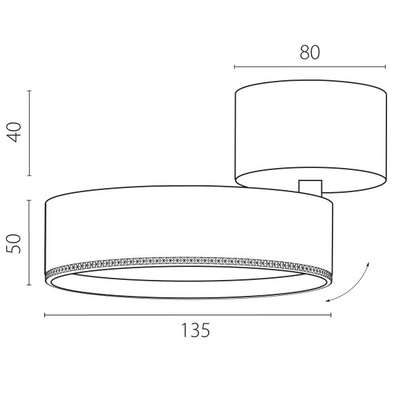 Светильник накладной LED 35W с накладной чашей Alta Pro Lightstar A5747SO