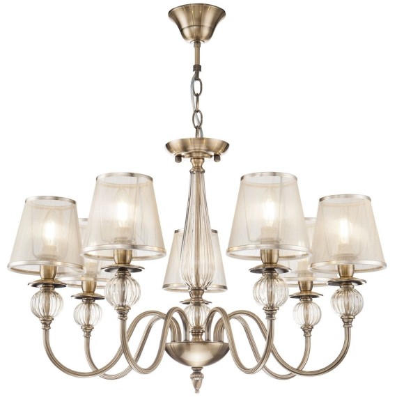 Люстра потолочная Freya FR2685PL-07BZ Inessa под лампы 7xE14 40W