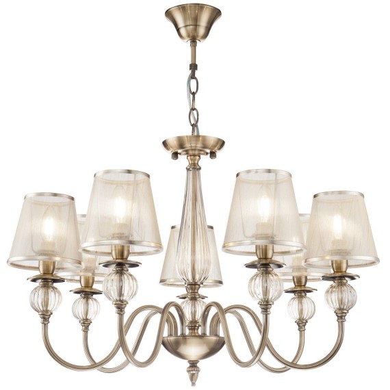 Люстра потолочная Freya FR2685PL-07BZ Inessa под лампы 7xE14 40W