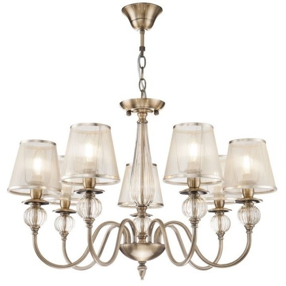 Люстра потолочная Freya FR2685PL-07BZ Inessa под лампы 7xE14 40W