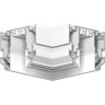 TR2026-WH Готовый угловой белый элемент 90° для шинопроводов TR2022 и TR2023 Denkirs SMART ONE 220V