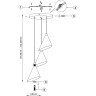 Люстра подвесная Cone GW Lightstar 757036