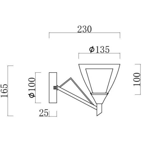 Настенный светильник (бра) Freya FR2026WL-01N