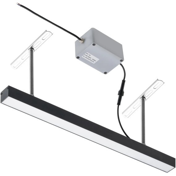 4862-1U Уличный потолочный линейный светильник на штангах с переключателем цветовой температуры и диммированием Favourite L500xW30xH30 LEDx9W 405LM 3000/4000/6500K