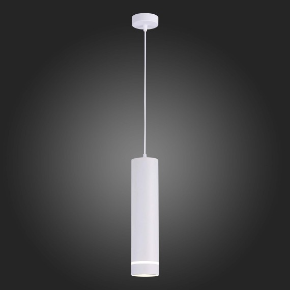 ST115.533.12 Светильник подвесной Белый LED 1*12W 3000K 936Lm Ra90 120° IP20 D80xH300 165-265V Подвесные светильники