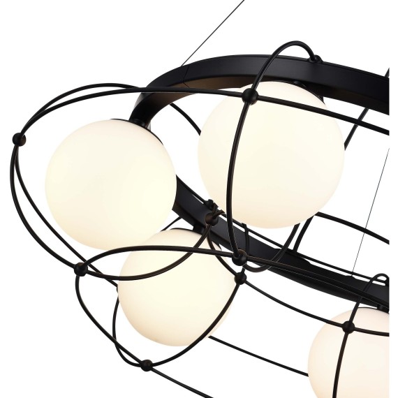 SL1189.403.06 Люстра подвесная ST-Luce Черный/Опал G9 6*5W BEATA