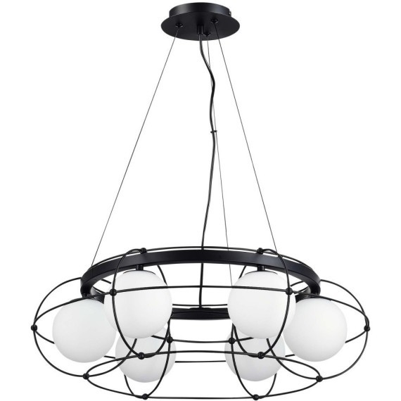SL1189.403.06 Люстра подвесная ST-Luce Черный/Опал G9 6*5W BEATA