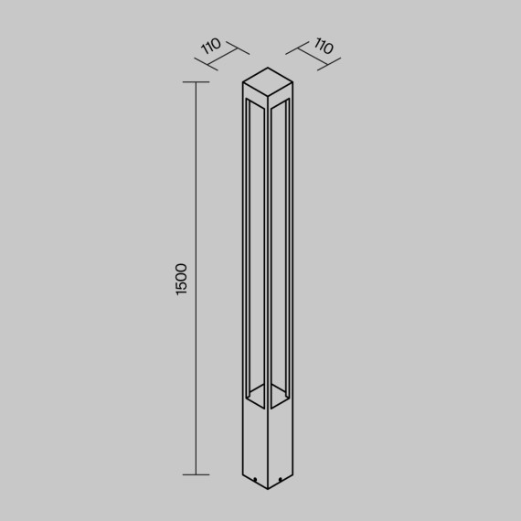 Уличный наземный светильник Maytoni O424FL-L20GF Elbe IP65 светодиодный LED 20W