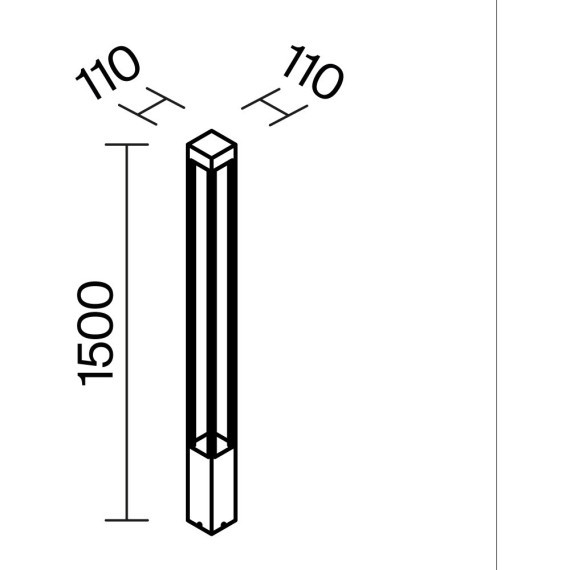 Уличный наземный светильник Maytoni O424FL-L20GF Elbe IP65 светодиодный LED 20W