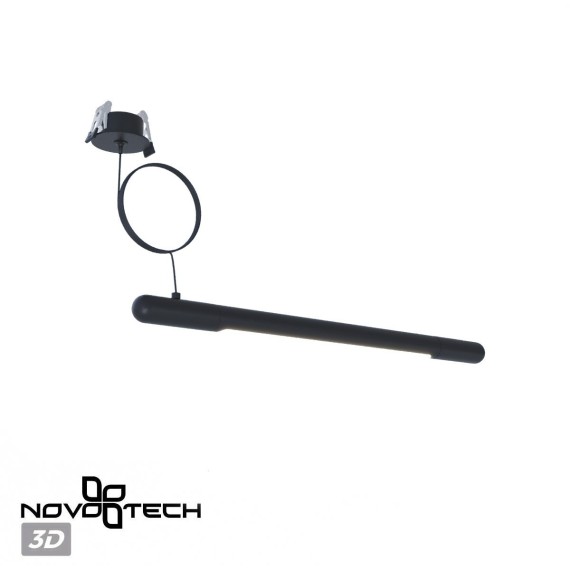 Встраиваемая база с вводом питания, заглушкой и проводом 200см Novotech Glat 359384