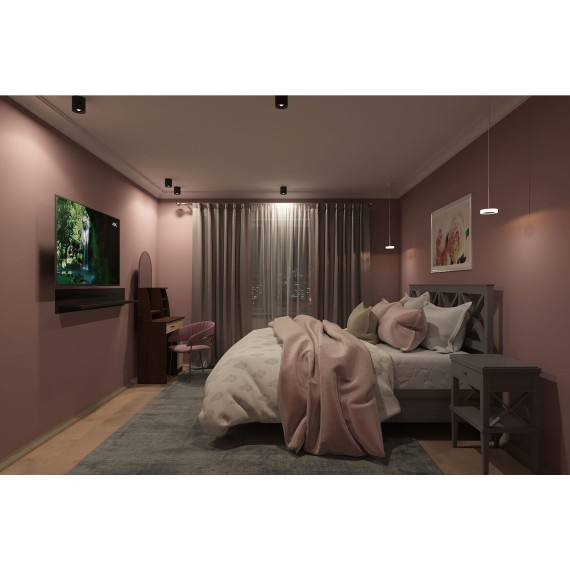 DK3040-BK Светильник накладной max 10 Вт GU5.3 черный пластик