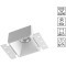 370997 Белый встраиваемый безрамочный квадратный спот для ГКЛ потолков (с механизмом Click Clack) лампа GU10 Novotech NIMBUS WIR