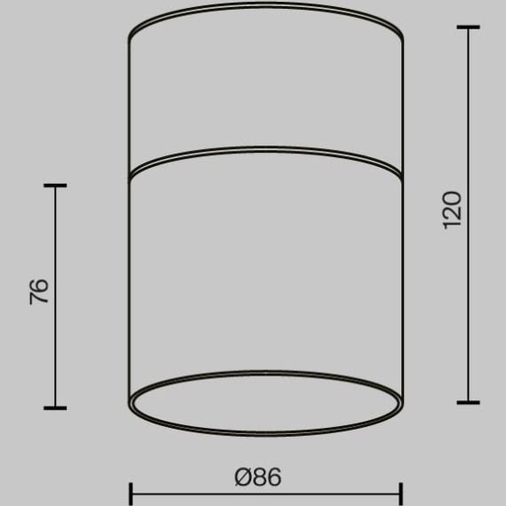Потолочный светильник Technical C094CL-GX53-W