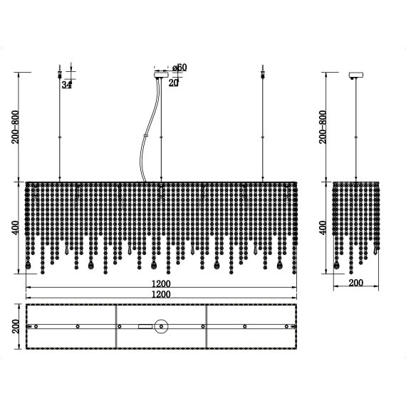 Подвесная люстра Empress DIA002PL-07CH