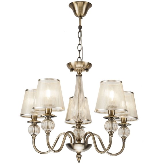 Люстра потолочная Freya FR2685PL-05BZ Inessa под лампы 5xE14 40W