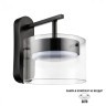 8232/1W COMFI черный/прозрачный, металл/стекло Бра LED GX70 1*10W 220V NATALINA