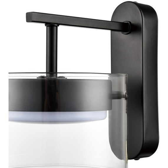 8232/1W COMFI черный/прозрачный, металл/стекло Бра LED GX70 1*10W 220V NATALINA