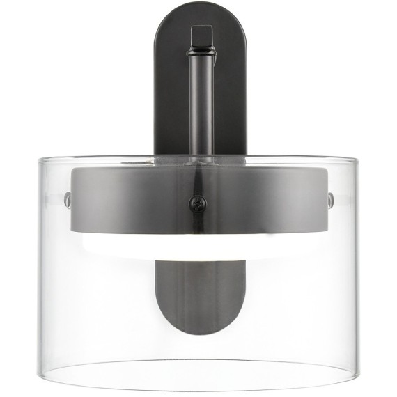 8232/1W COMFI черный/прозрачный, металл/стекло Бра LED GX70 1*10W 220V NATALINA