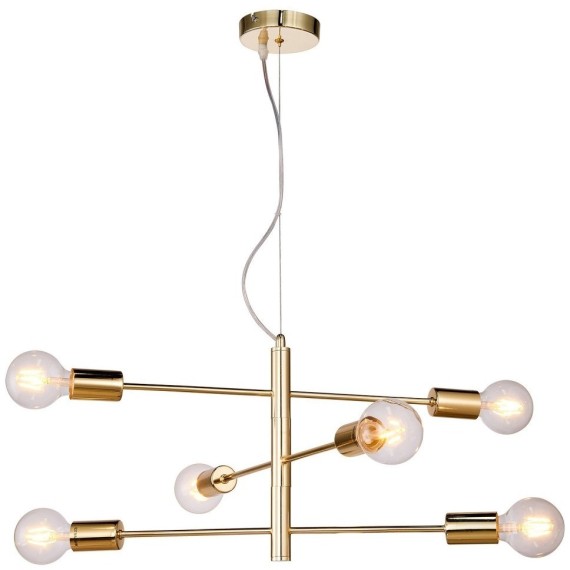 Люстра паук Lussole LSP-8155 HURON IP21 под лампы 6xE27 360W