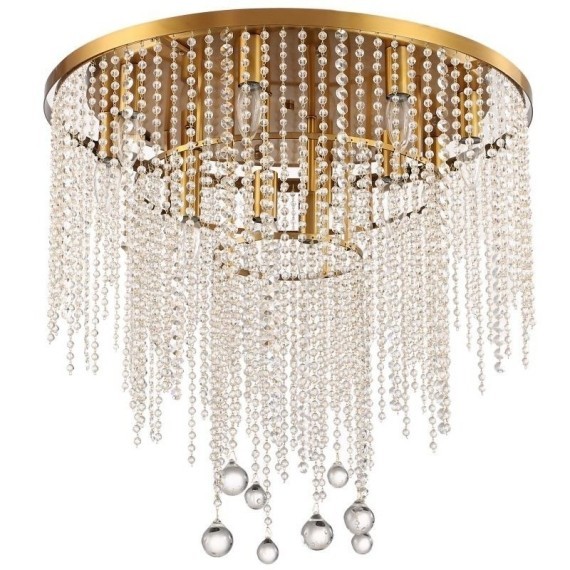 Люстра потолочная хрустальная Stilfort 2142/05/12C серия Smira