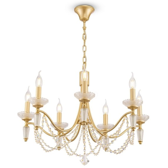 Люстра подвесная Freya FR2009PL-07G Zoe под лампы 7xE14 40W