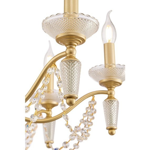 Люстра подвесная Freya FR2009PL-07G Zoe под лампы 7xE14 40W