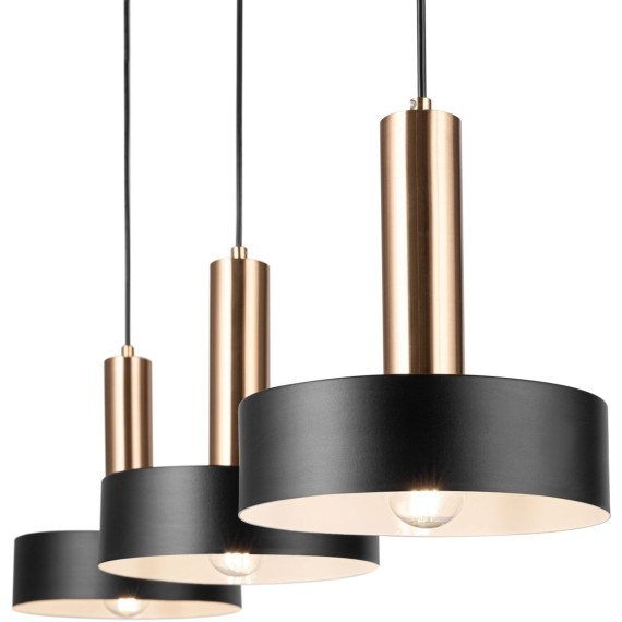 Подвесной светильник с 3 лампами Freya FR4008PL-03BBS Izza под лампы 3xE27 40W