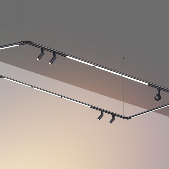 359364 Светодиодный модульный трековый светильник SMART (TUYA, Алиса, Bluetooth, Wi-Fi) Novotech Glat CRI90+ 3000-6000К 1920Лм 110° 24W