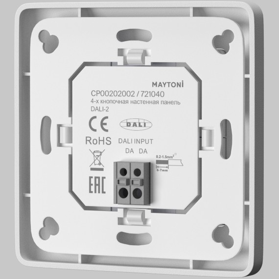 4-х кнопочная настенная панель Maytoni DALI 721040