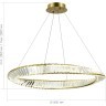 SL6204.311.01 Светильник подвесной ST-Luce Латунь/Прозрачный LED 1*45W 4000K RITORTO