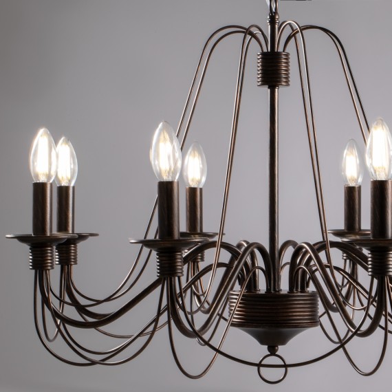 Люстра подвесная Freya FR2046-PL-08-BR Velia под лампы 8xE14 60W