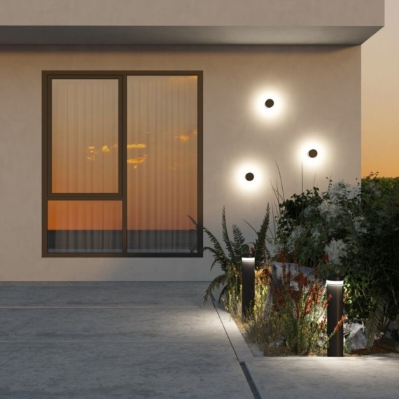 DK9810-BK Настенный уличный светодиодный светильник Denkirs VEGA, IP65, 12Вт, 3000K, 225Лм