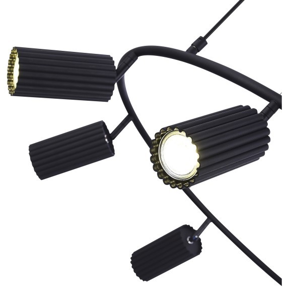 SL1213.403.06 Светильник подвесной ST-Luce Черный/Черный GU10 6*5W 4000K KENDO