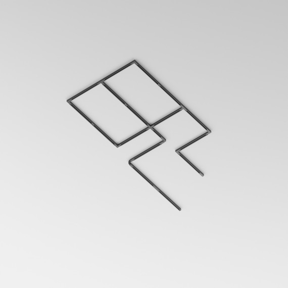 1м черный трехфазный шинопровод Maytoni Trinity TRX005-311B