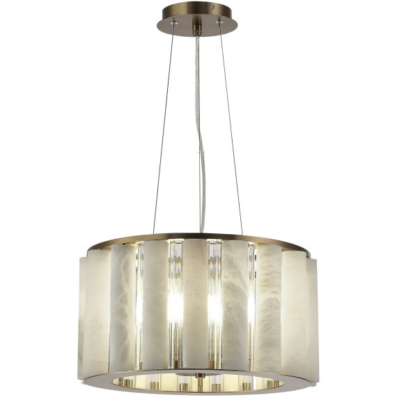 SL1516.303.06 Светильник подвесной ST-Luce Бронза, Прозрачный/Белый алебастр E14 6*40W DELIGHT