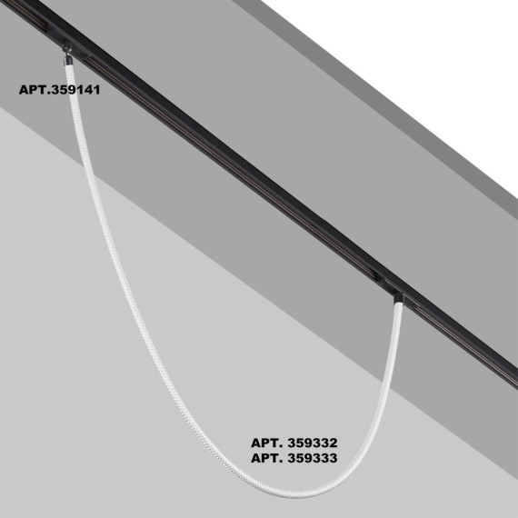 359332 Трековый светодиодный неон 1м Novotech Flum CRI90+ 3000К 1360Лм 360° 14W