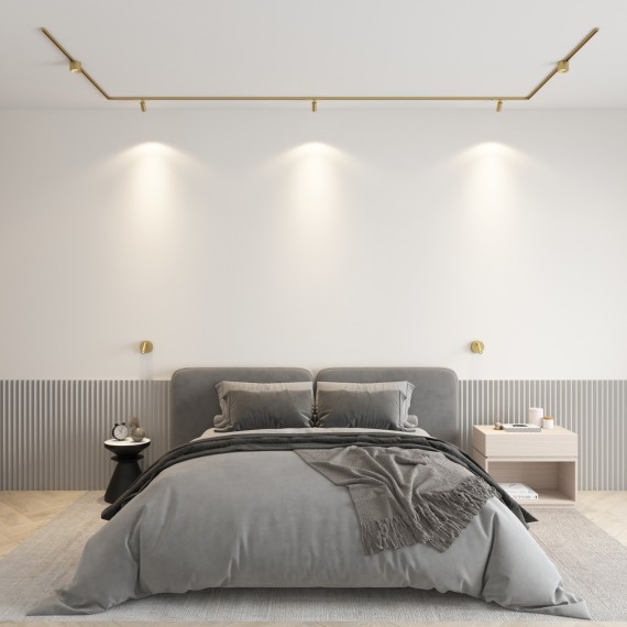 DK5741-SB Трековый магнитный светодиодный светильник Denkirs Shine 48V CRI90+ 3000К 770Лм 36° 10Вт