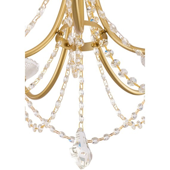 Люстра подвесная Freya FR2009PL-05G Zoe под лампы 5xE14 40W