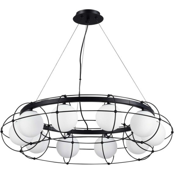 SL1189.403.10 Люстра подвесная ST-Luce Черный/Опал G9 10*5W BEATA