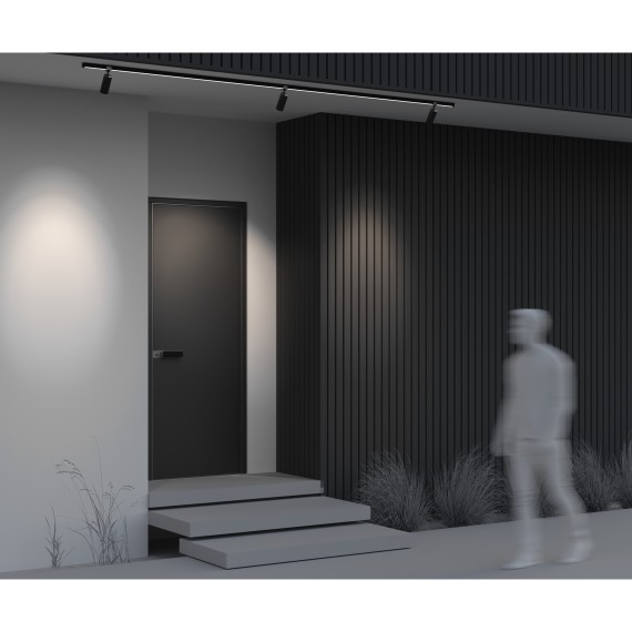 Уличный трековый светильник Focus Led Elasity IP 3000К Ra90 Lm950 16Вт 38° черный O-TR01-1-S-16WB3K