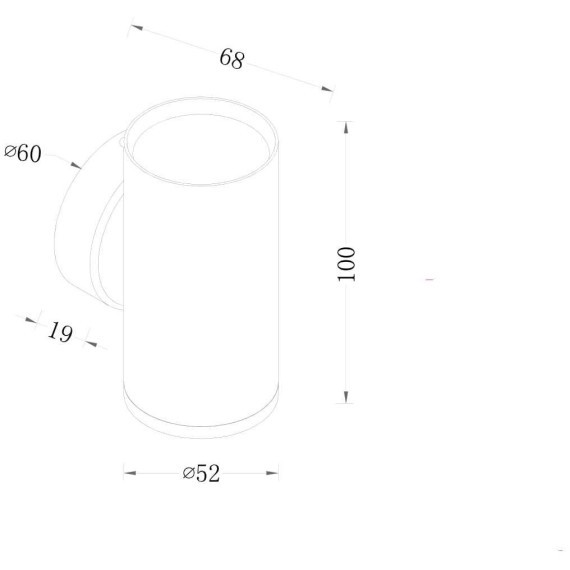 Бра Maytoni C068WL-01B Focus S под лампу 1xGU10 10W