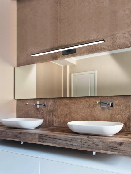 98677 PANDELLA PANDELLA 1 Светодиодное бра, 14Вт, 1700Лм, 4000K, IP44, пластик/металл, белый/черный