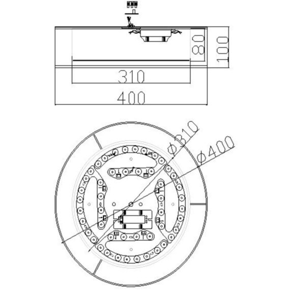 Настенно-потолочный светильник Freya FR6005CL-L36G Zoticus светодиодный LED 36W