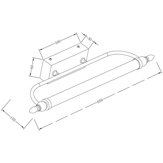 Подсветка для зеркал и картин Maytoni MIR014WL-L12C3K OculusLED 12W