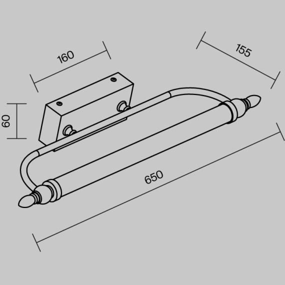 Подсветка для зеркал и картин Maytoni MIR014WL-L12C3K OculusLED 12W