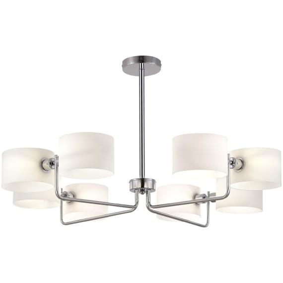 SLE1121-102-08 Светильник потолочный Хром/Молочно-Белый E14 8*40W AERIN