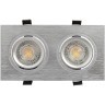DK3022-CM Встраиваемый светильник max 10 Вт, 2xGU5.3 серый пластик