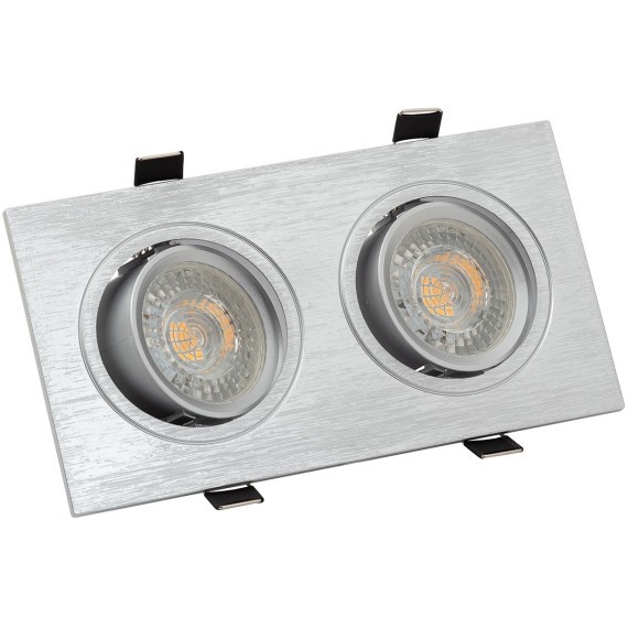 DK3022-CM Встраиваемый светильник max 10 Вт, 2xGU5.3 серый пластик