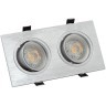 DK3022-CM Встраиваемый светильник max 10 Вт, 2xGU5.3 серый пластик
