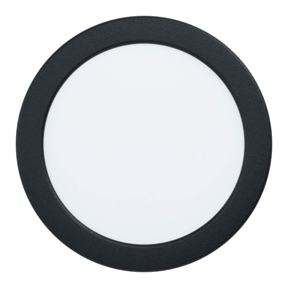 99158 Светодиодный встраиваемый светильник FUEVA 5, 10,5W (LED), ?166, ET26, 1350lm, 4000K, сталь, черный/